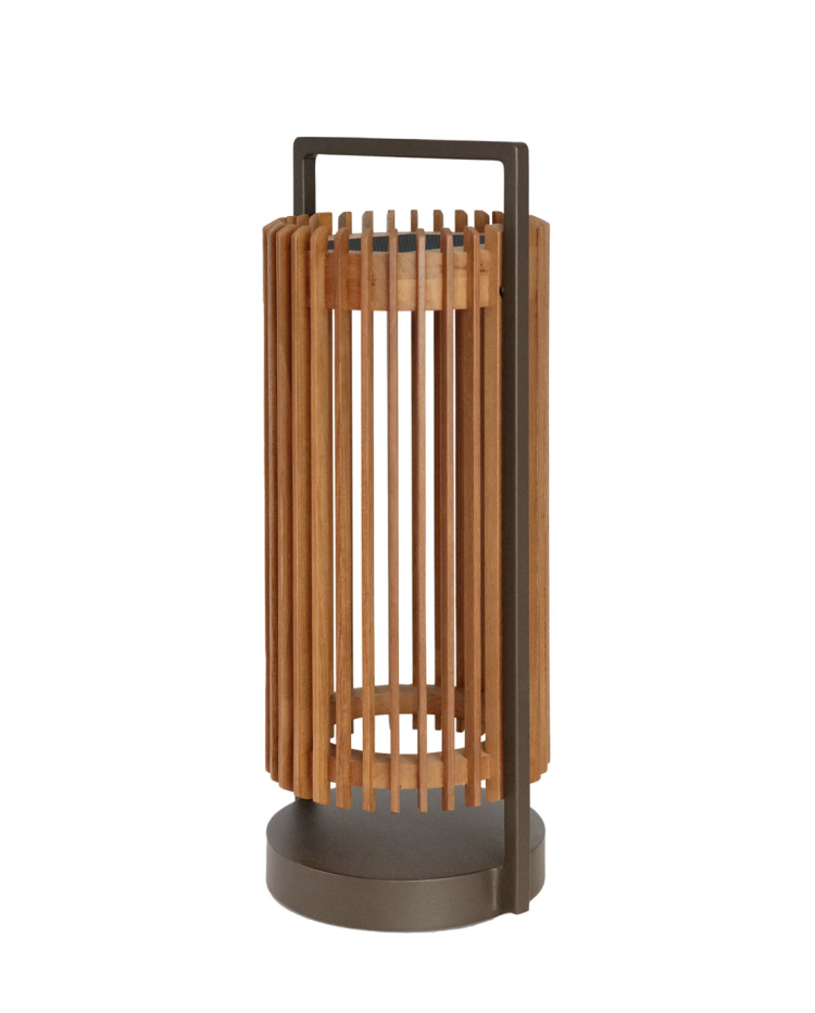 JAZZ Solar Outdoor Light - Teak / Bronze Aluminum